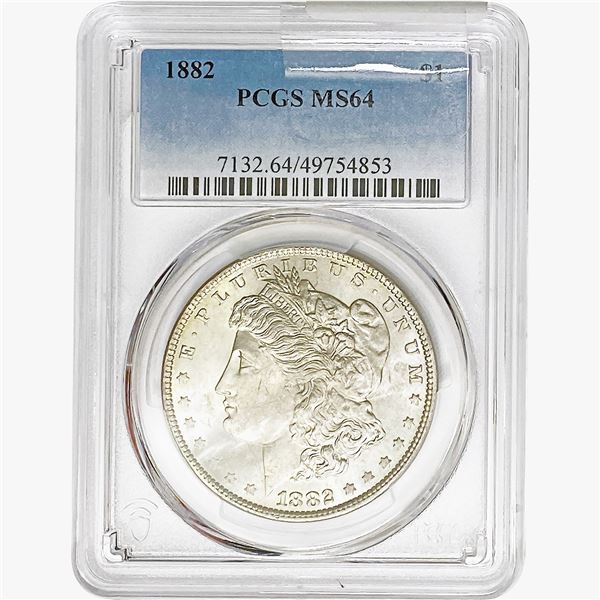 1882 Morgan Silver Dollar PCGS MS64
