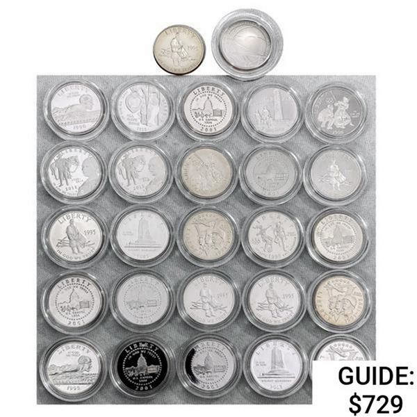 1986- Proof Clad Half Dollars [27 Coins]