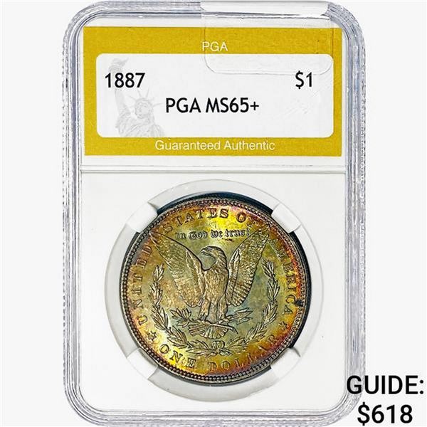 1887 Morgan Silver Dollar PGA MS65+