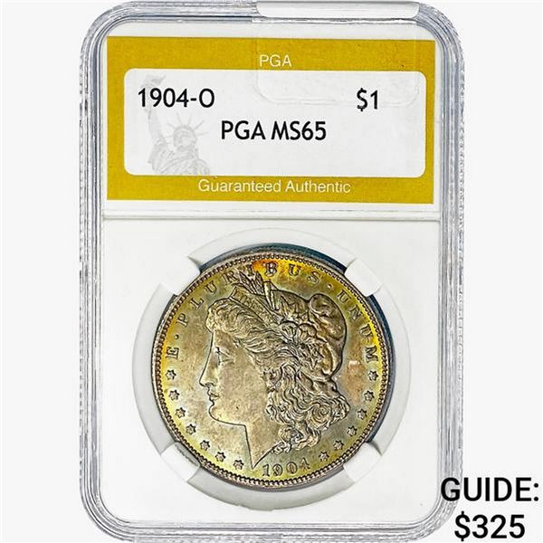 1904-O Morgan Silver Dollar PGA MS65