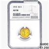 Image 1 : 1915 $2.50 Gold Quarter Eagle NGC AU58