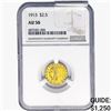 Image 1 : 1913 $2.50 Gold Quarter Eagle NGC AU58