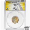 Image 1 : 1909 VDB Wheat Cent ANACS MS64 BRN