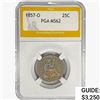 Image 1 : 1857-O Seated Liberty Quarter PGA MS62