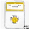 Image 1 : 1903 $2.50 Gold Quarter Eagle PGA MS65