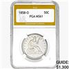 Image 1 : 1858-O Seated Liberty Half Dollar PGA MS61