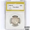 Image 1 : 1909-D Barber Quarter PGA MS63