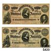 Image 1 : [2] 1864 $100 Confederate States of America Note