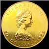 Image 1 : 1983 Canada $50 1oz Gold Maple Leaf GEM BU