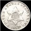 Image 1 : 1853 Silver Three Cent NEARLY UNCIRCULATED