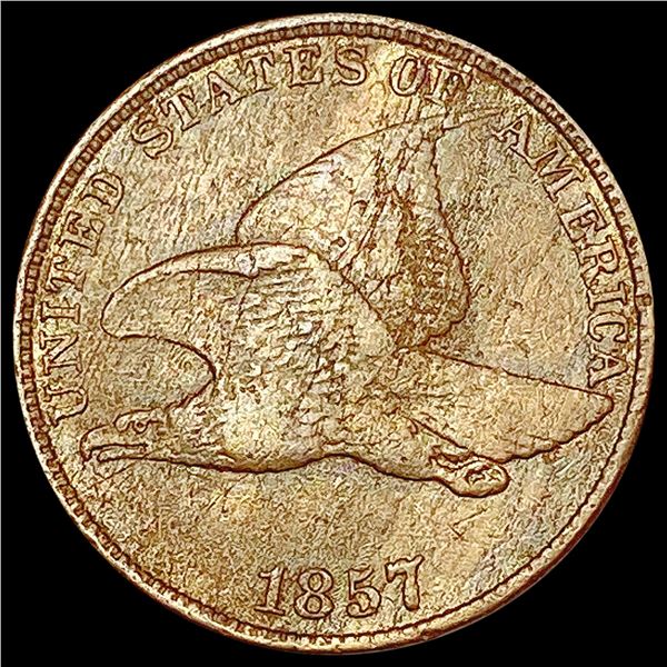 1857 Flying Eagle Cent CLOSELY UNCIRCULATED
