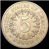 Image 2 : 1866/1866 Repunched Date Shield Nickel CHOICE AU