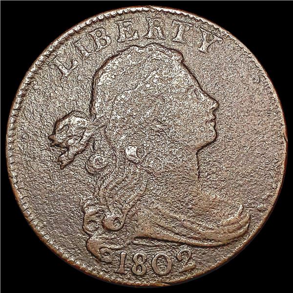 1802 Draped Bust Large Cent NICELY CIRCULATED