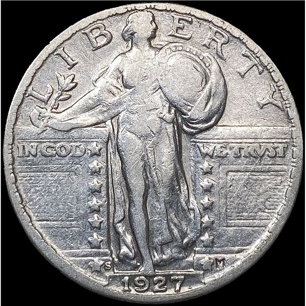 1927-S Standing Liberty Quarter LIGHTLY CIRCULATED