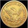 Image 2 : 1869 $3 Gold Piece NICELY CIRCULATED
