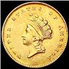 Image 1 : 1854 Ty2 Rare Gold Dollar CLOSELY UNCIRCULATED