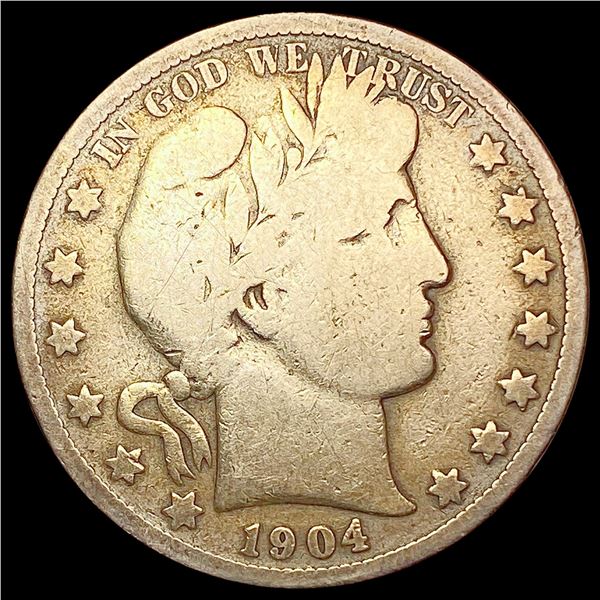 1904-S Barber Half Dollar NICELY CIRCULATED
