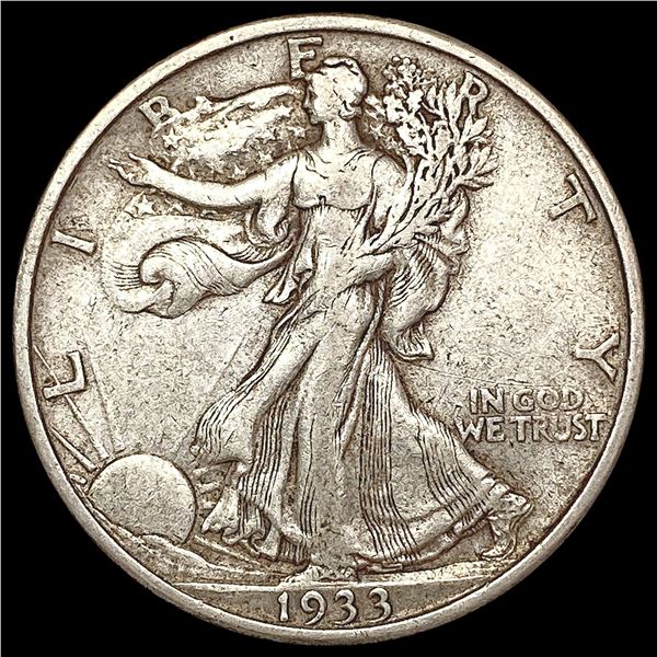 1933-S Walking Liberty Half Dollar LIGHTLY CIRCULATED