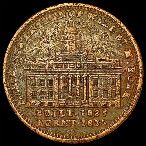 1827-33 New York Hard Times Token NICELY CIRCULATED