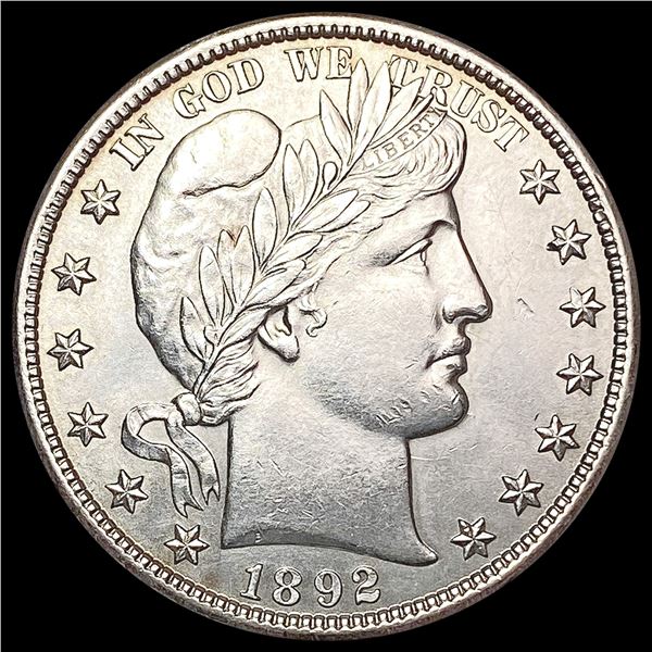 1892 Barber Half Dollar CHOICE BU