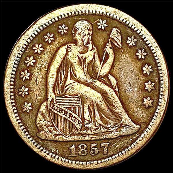 1857-O Seated Liberty Dime LIGHTLY CIRCULATED