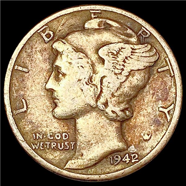 1942/1 Mercury Dime LIGHTLY CIRCULATED