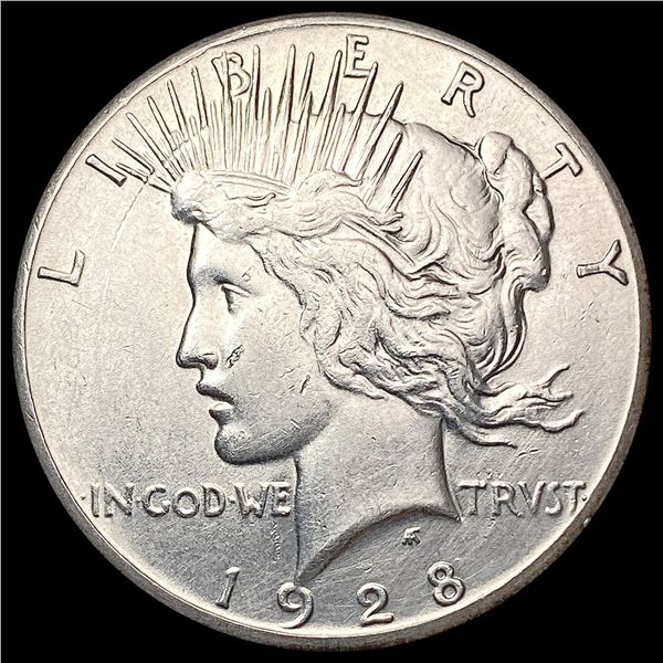 1928 Silver Peace Dollar CLOSELY UNCIRCULATED