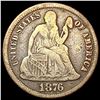 1876-CC Seated Liberty Dime LIGHTLY CIRCULATED