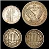 Image 2 : [4] 1868-1945 Assorted US Type Coins HIGH GRADE