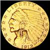 Image 1 : 1912 $2.50 Gold Quarter Eagle CLOSELY UNCIRCULATED