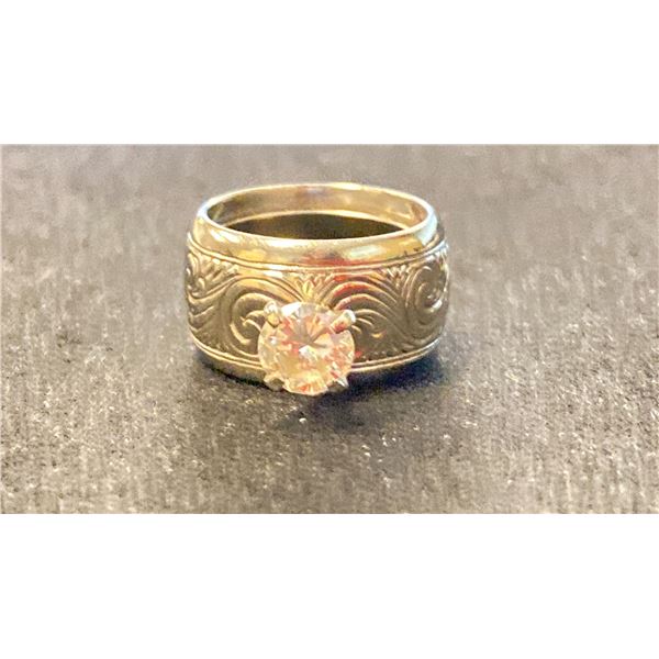 18K LADIES ENGAGEMENT RING SET WITH DIAMOND (1.12CT, 19.3G)