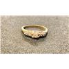 Image 1 : 18K ANTIQUE LADIES RING SET WITH DIAMONDS (2.3G)