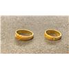 Image 2 : TWO 14K WEDDING RINGS SET WITH DIAMONDS (6G)