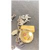 Image 2 : SILVER CHARM BRACELET WITH MULTIPLE SILVER, 14K AND IVORY CHARMS (53G)