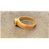 Image 2 : 14K MENS RING SET WITH GARNET (4.6G)
