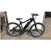 Image 2 : BLACK/BLUE NCM MOSCOW 48V FRONT SUSPENSION 21-SPEED E-BIKE - NO CHARGER NO KEY