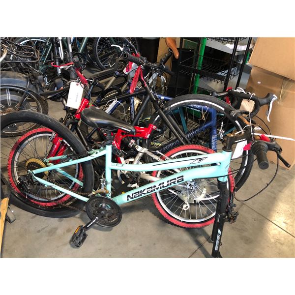 NAKAMURA INSPIRE, INFINITY QUAKE, CANNONDALE SLICE ULTRA, HALE SHOT AND CCM ECCO BIKES- FOR PARTS.