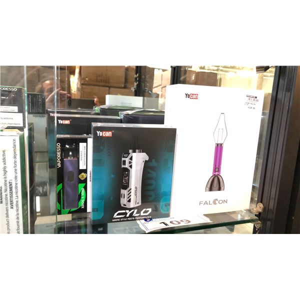 3 POCKET VAPORIZERS INCL XROS 4 MINI *SEALED*, YOCAN FALCON AND CYLO *IN BOX*