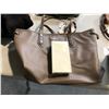 Image 1 : BROWN NINE WEST FAUX LEATHER SHOULDER BAG WITH CARD HOLDER - COSMETIC ISSUES