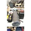 Image 1 : ASSORTED OUTDOOR EQUIPMENT INCLUDING A 4 PERSON TENT, MATTRESS PAD , LANTERN AND MORE