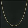 Image 3 : NEW Unisex Solid 14k Yellow Gold 22" Long 2.15mm Cuban Curb Link Chain Necklace