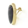 Image 5 : Vintage 9k Gold Oval Bezel Polished Natural Amethyst Twisted Wire Frame Brooch