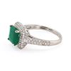 Image 2 : 1.93 ctw Emerald and 0.95 ctw Diamond Platinum Ring