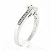 Image 7 : 10k White Gold 0.30 ctw Illusion Set Diamond Solitaire w/ Accents Promise Ring