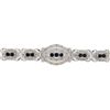 Image 2 : 2.99 ctw Sapphire and 0.61 ctw Diamond Silver Bracelet