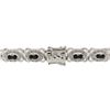 Image 3 : 2.99 ctw Sapphire and 0.61 ctw Diamond Silver Bracelet