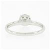 Image 6 : 14K White Gold 0.46 ctw Prong Illusion Set Round Diamond Solitaire Engagement Ri