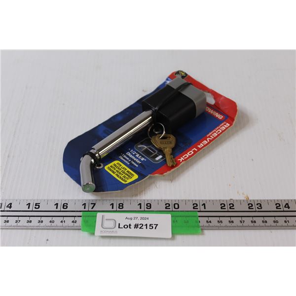 Brinks 1/2"-5/8" Towing Receiver Lock - NIB
