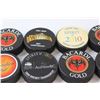 Image 3 : (10) Hockey Pucks - Assorted - Bacardi, Canadian Club, Whistler 1989-2009