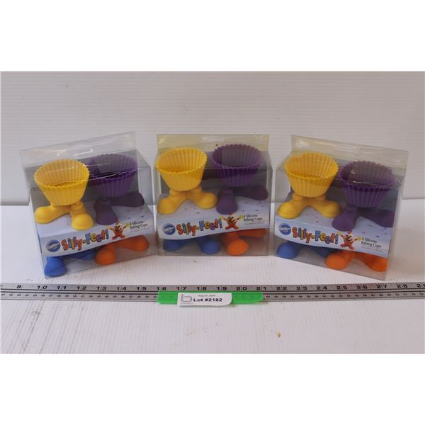 (3) Wilton Silicone Baking Cups - Re-useable